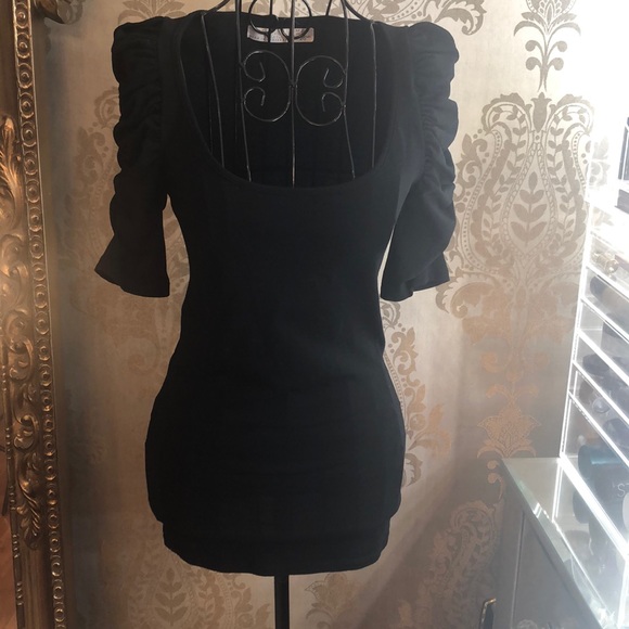 Zara Tops - Zara Ruffle Sleeve Black Top size small